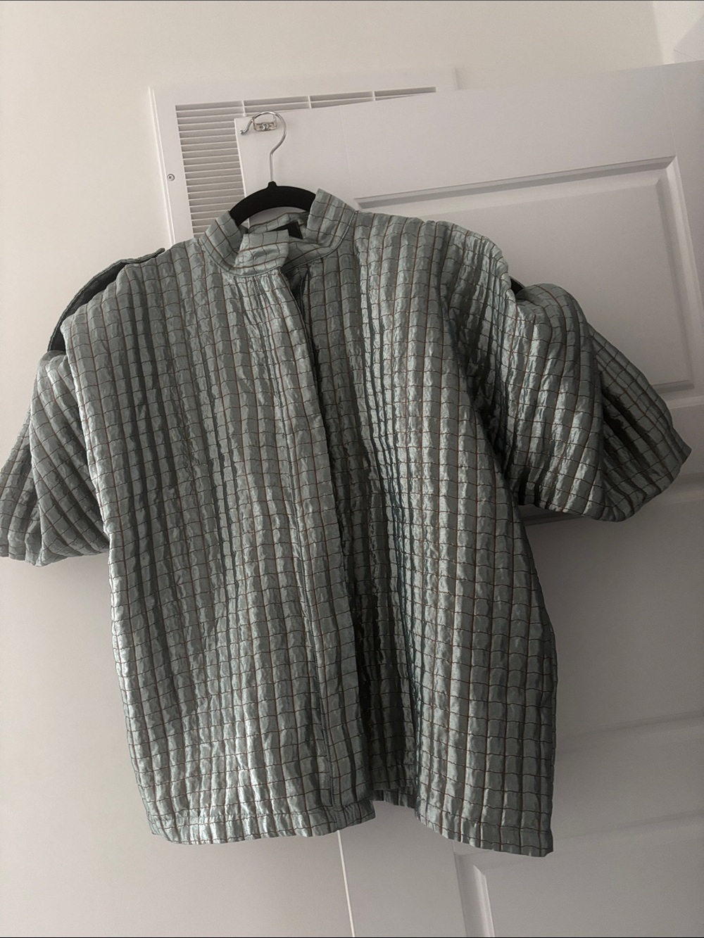 Bubble puff sleeves Blouse Dressy M
